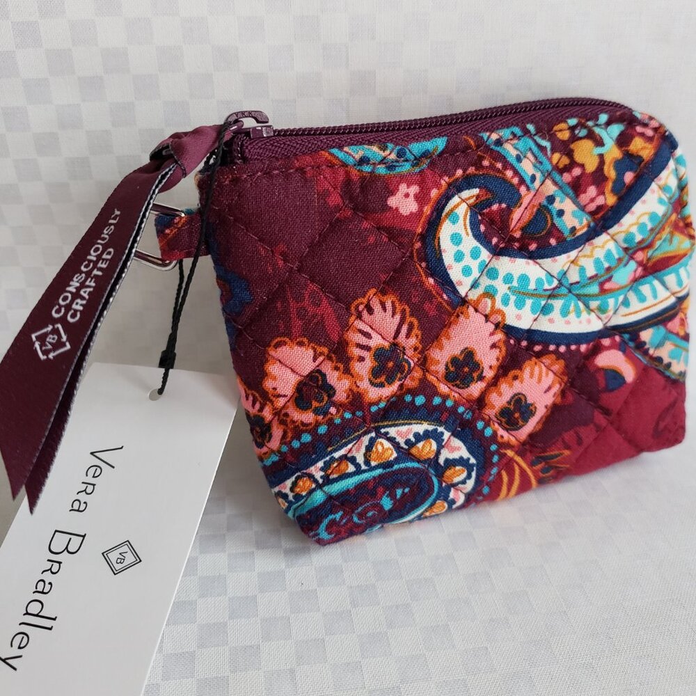 COPY - Vera Bradley Coin Purse - Paisley Jamboree - NWT